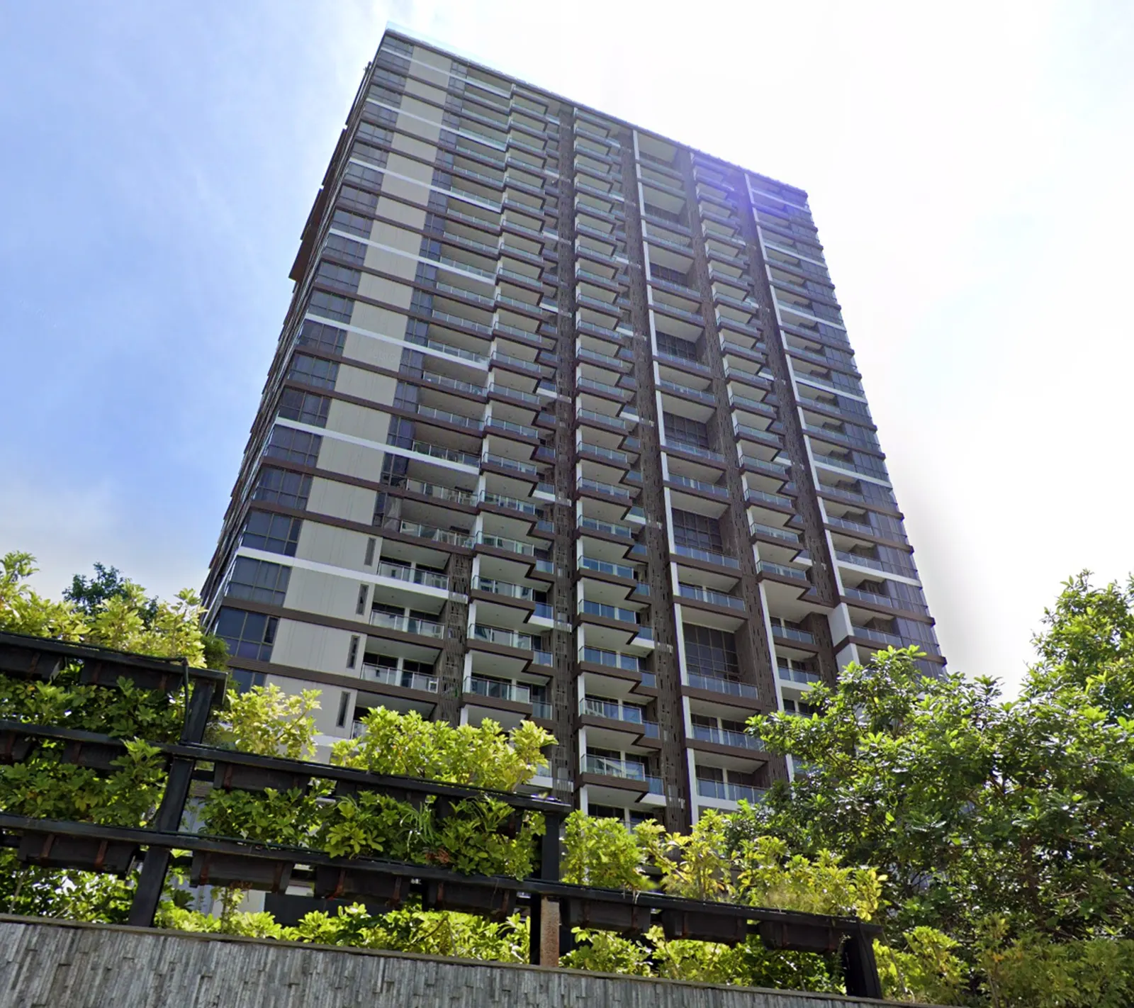 The Palm condominium tower at Wongamat Beach, used for longer stays