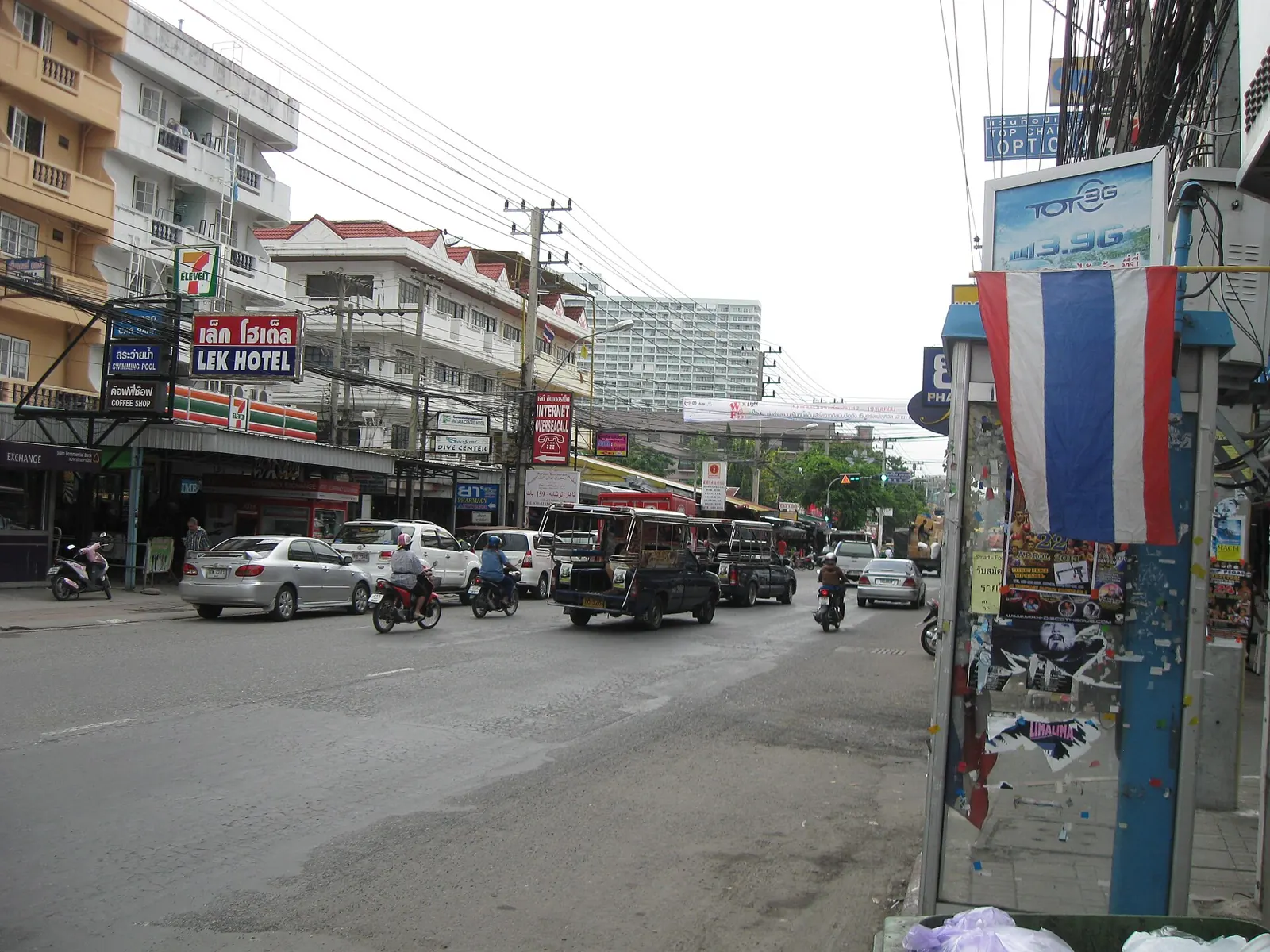Second Road in Pattaya in April 2013