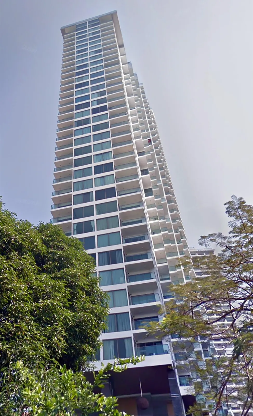 A residential tower beside the coast at Wongamat in north Pattaya
